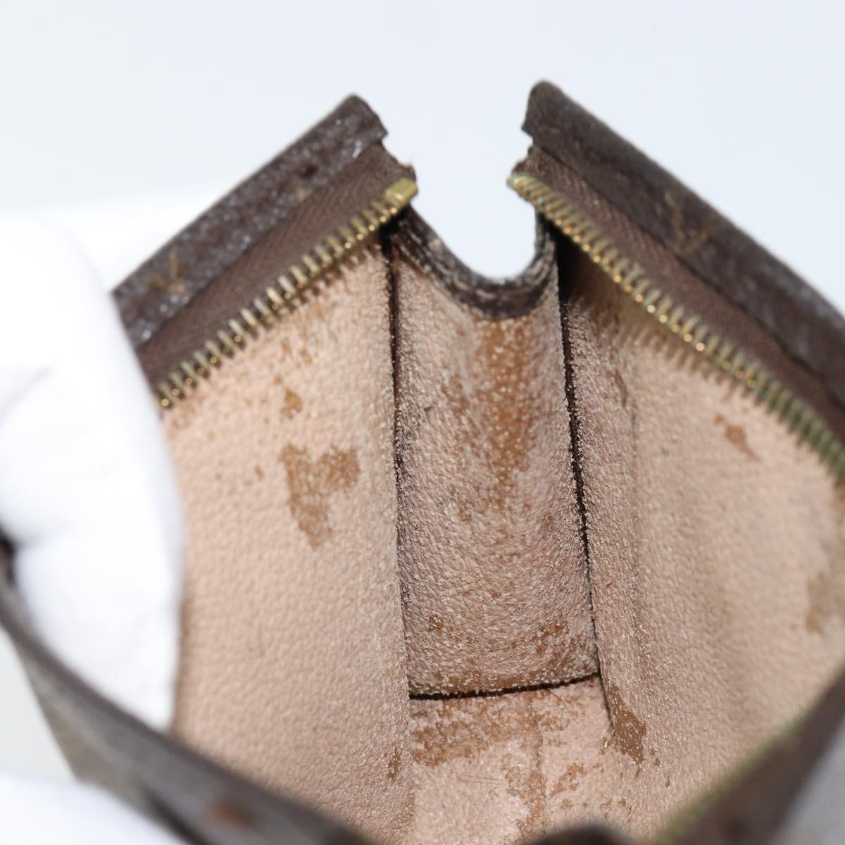 LOUIS VUITTON Monogram Poche Toilette 15 Pouch M47546 LV Auth 153566