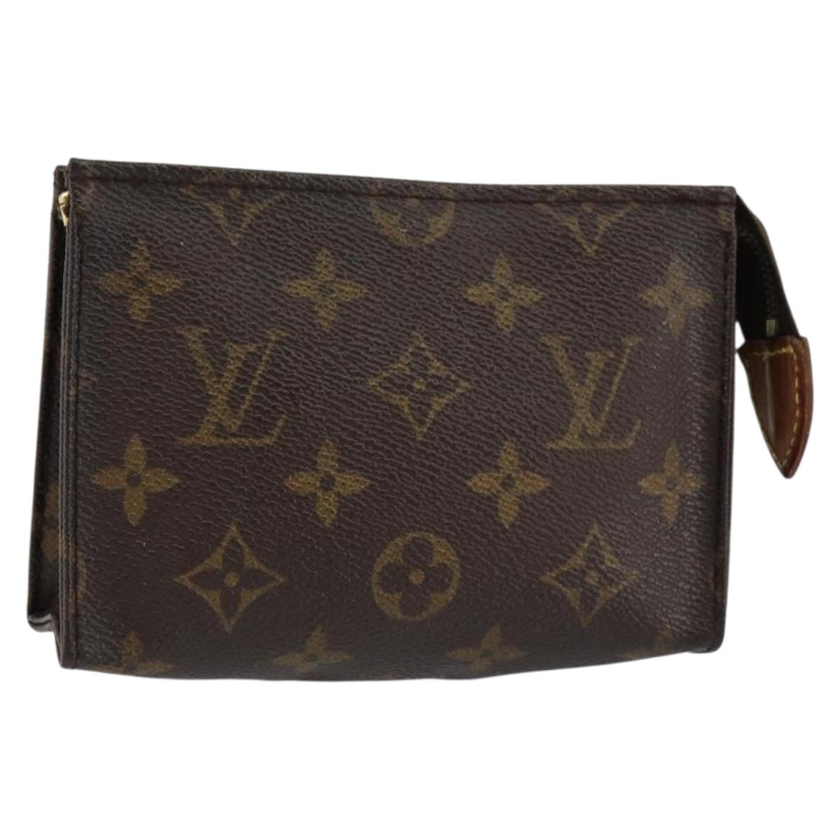 LOUIS VUITTON Monogram Poche Toilette 15 Pouch M47546 LV Auth 153566