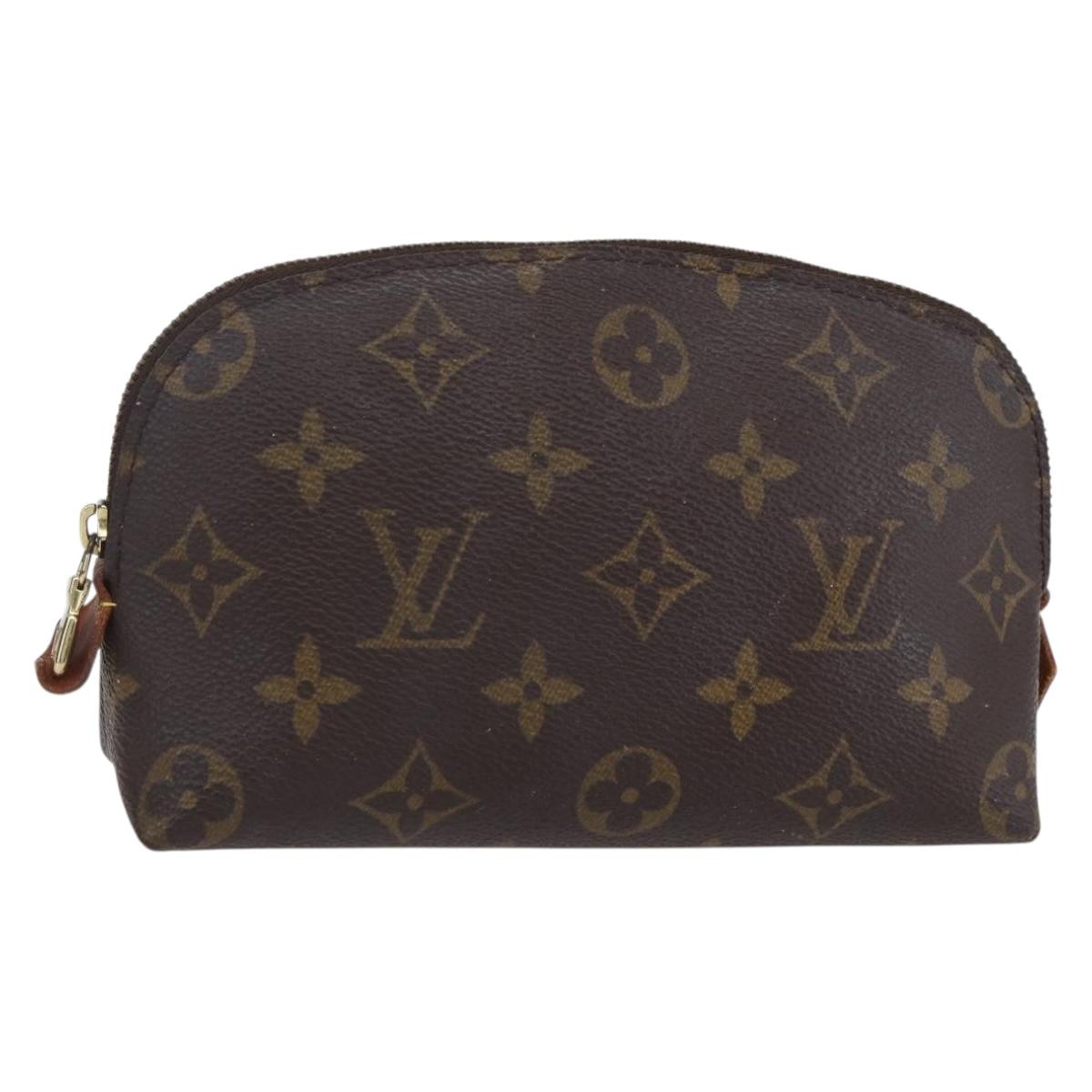 LOUIS VUITTON Monogram Pochette Cosmetic PM Cosmetic Pouch M47515 LV Auth 153567