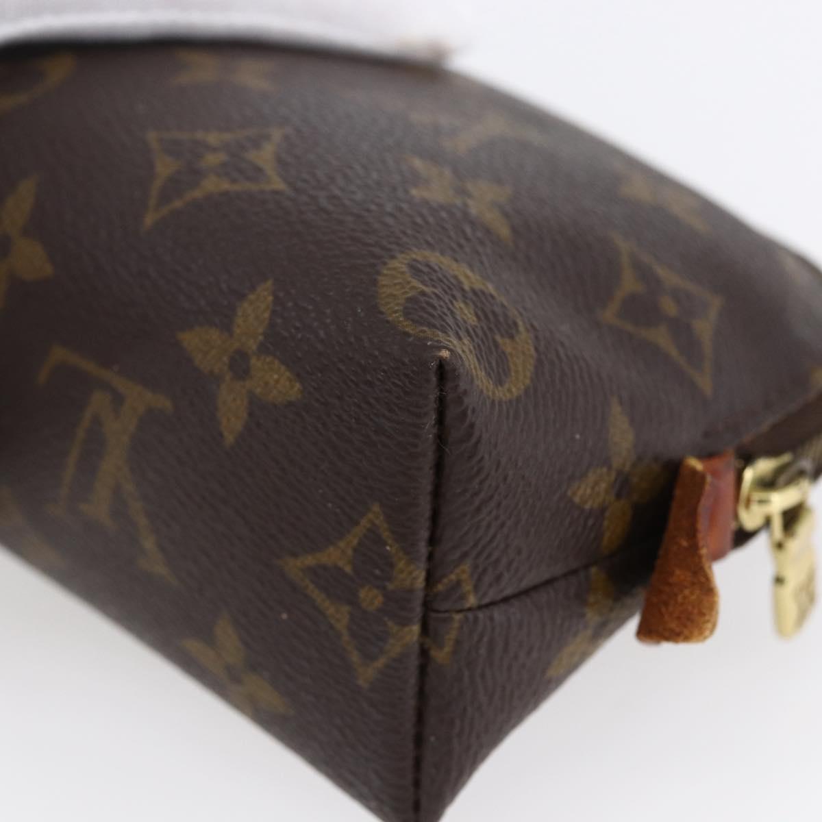 LOUIS VUITTON Monogram Pochette Cosmetic PM Cosmetic Pouch M47515 LV Auth 153567