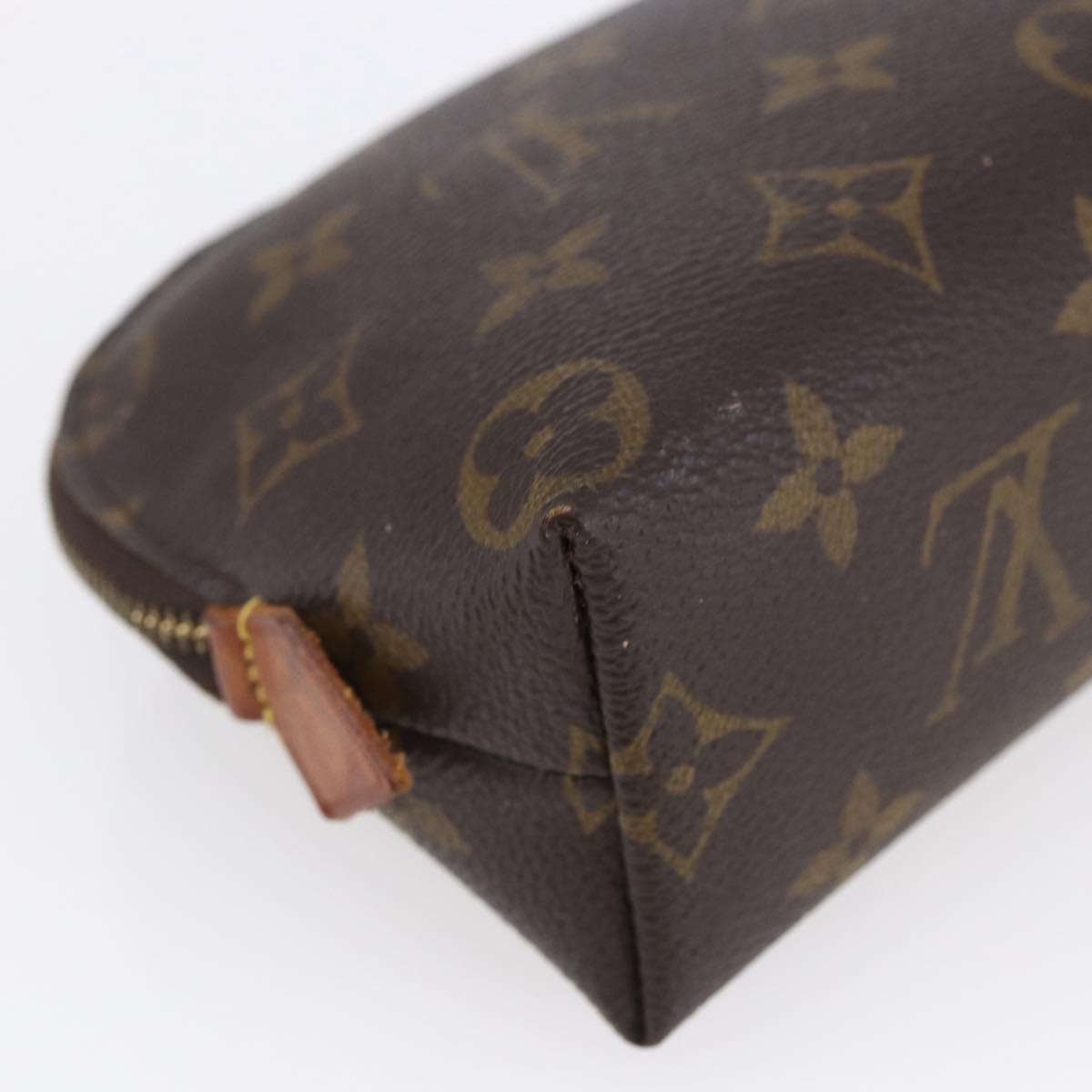 LOUIS VUITTON Monogram Pochette Cosmetic PM Cosmetic Pouch M47515 LV Auth 153567