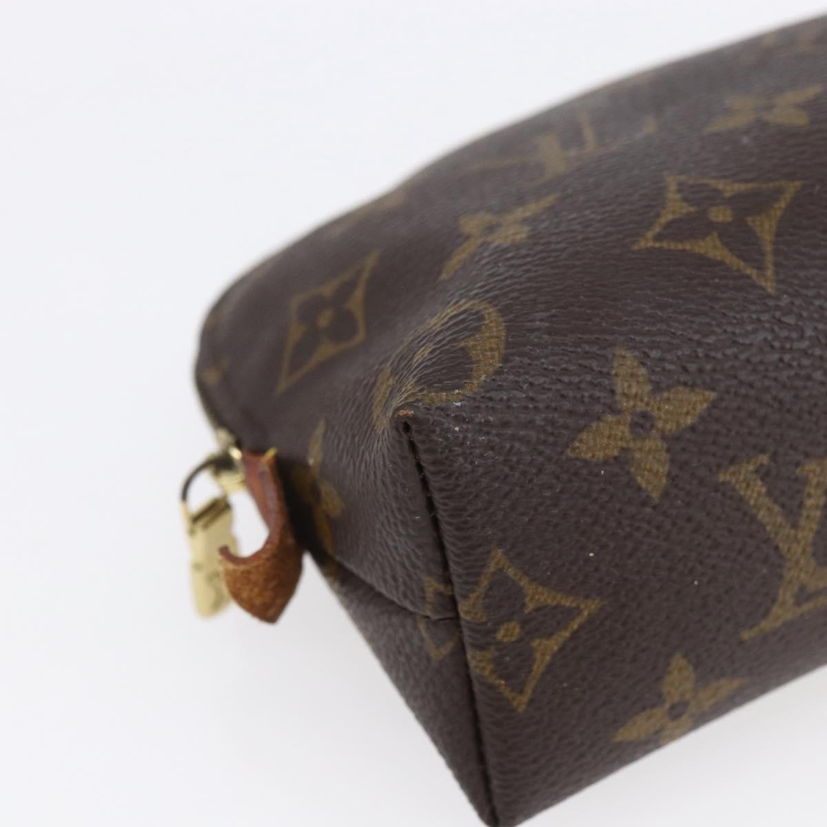 LOUIS VUITTON Monogram Pochette Cosmetic PM Cosmetic Pouch M47515 LV Auth 153567