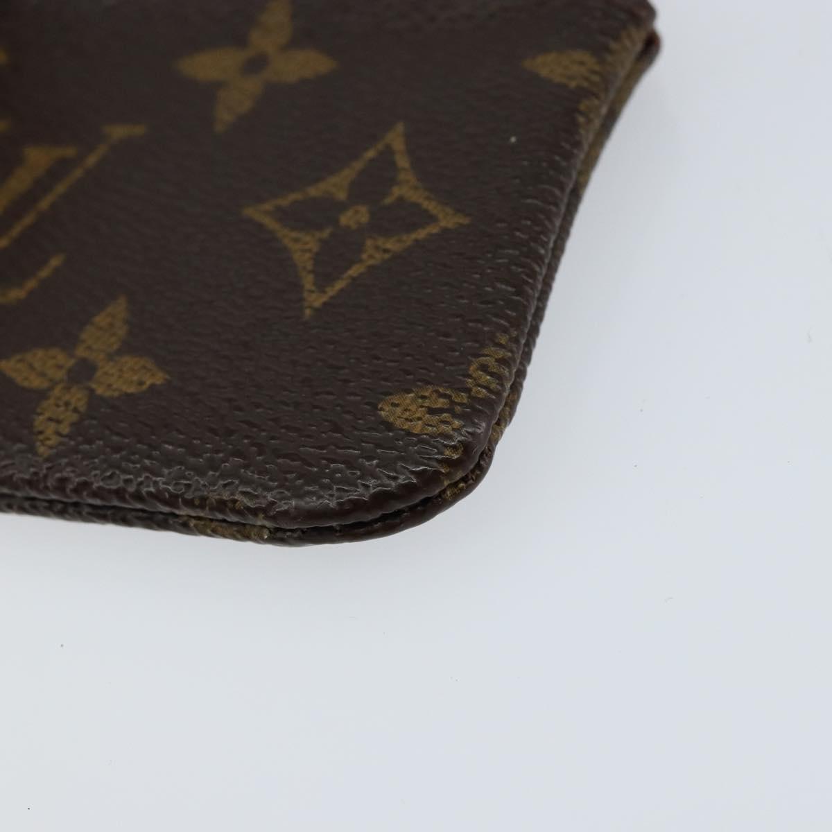 LOUIS VUITTON Monogram Pochette Cles Coin Purse M60033 LV Auth 153568