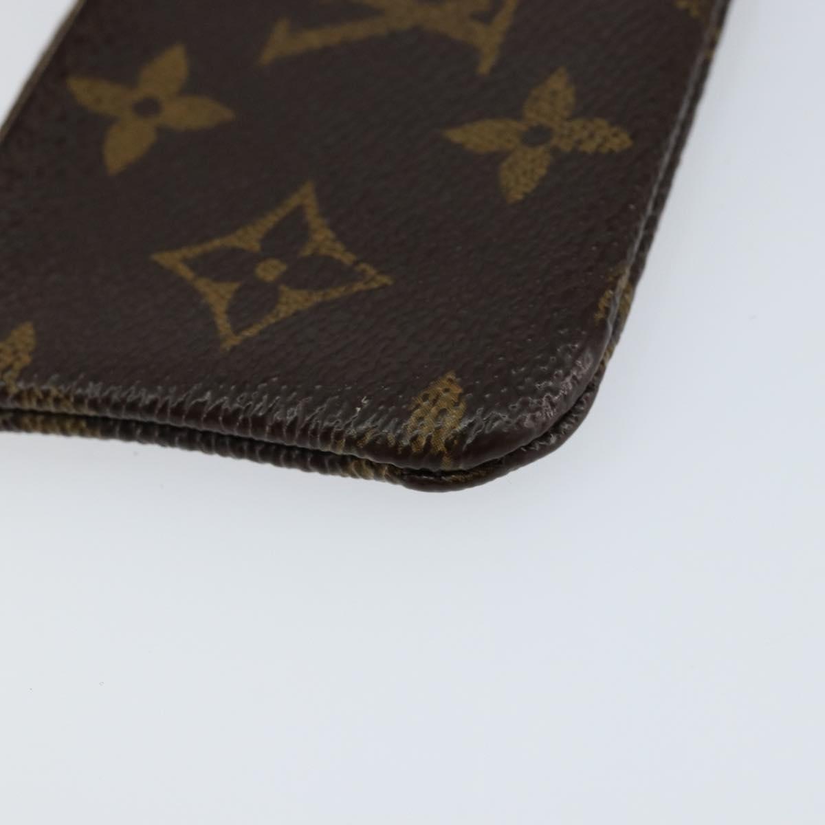 LOUIS VUITTON Monogram Pochette Cles Coin Purse M60033 LV Auth 153568