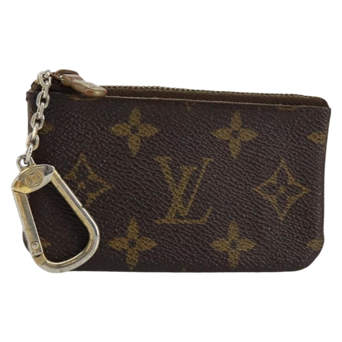 LOUIS VUITTON Monogram Pochette Cles Coin Purse M60033 LV Auth 153568