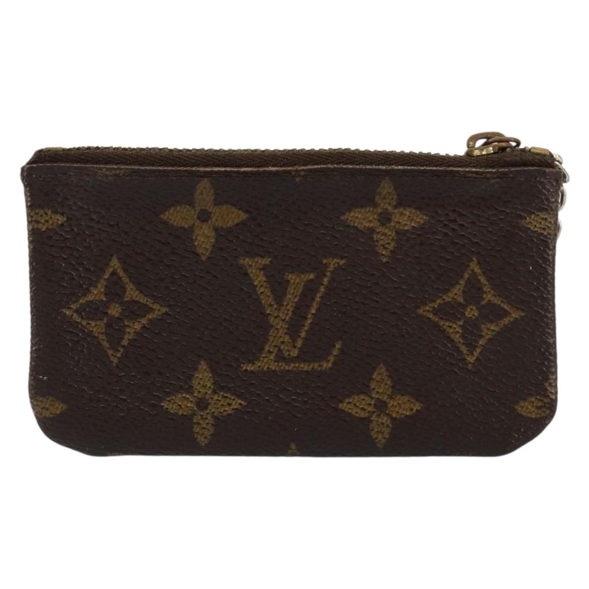 LOUIS VUITTON Monogram Pochette Cles Coin Purse M60033 LV Auth 153568