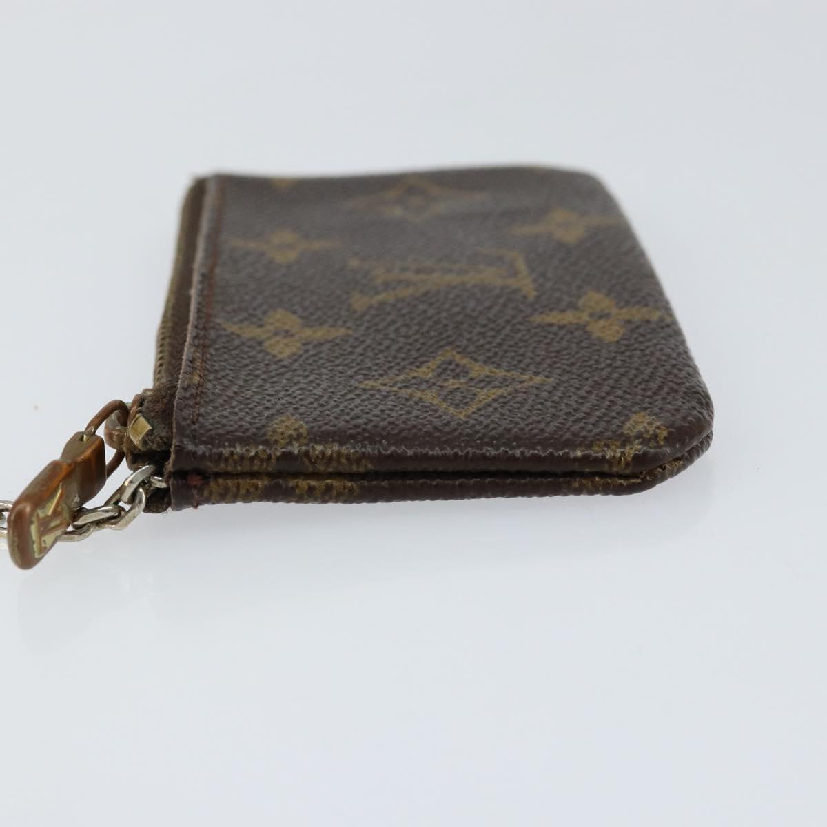 LOUIS VUITTON Monogram Pochette Cles Coin Purse M60033 LV Auth 153568