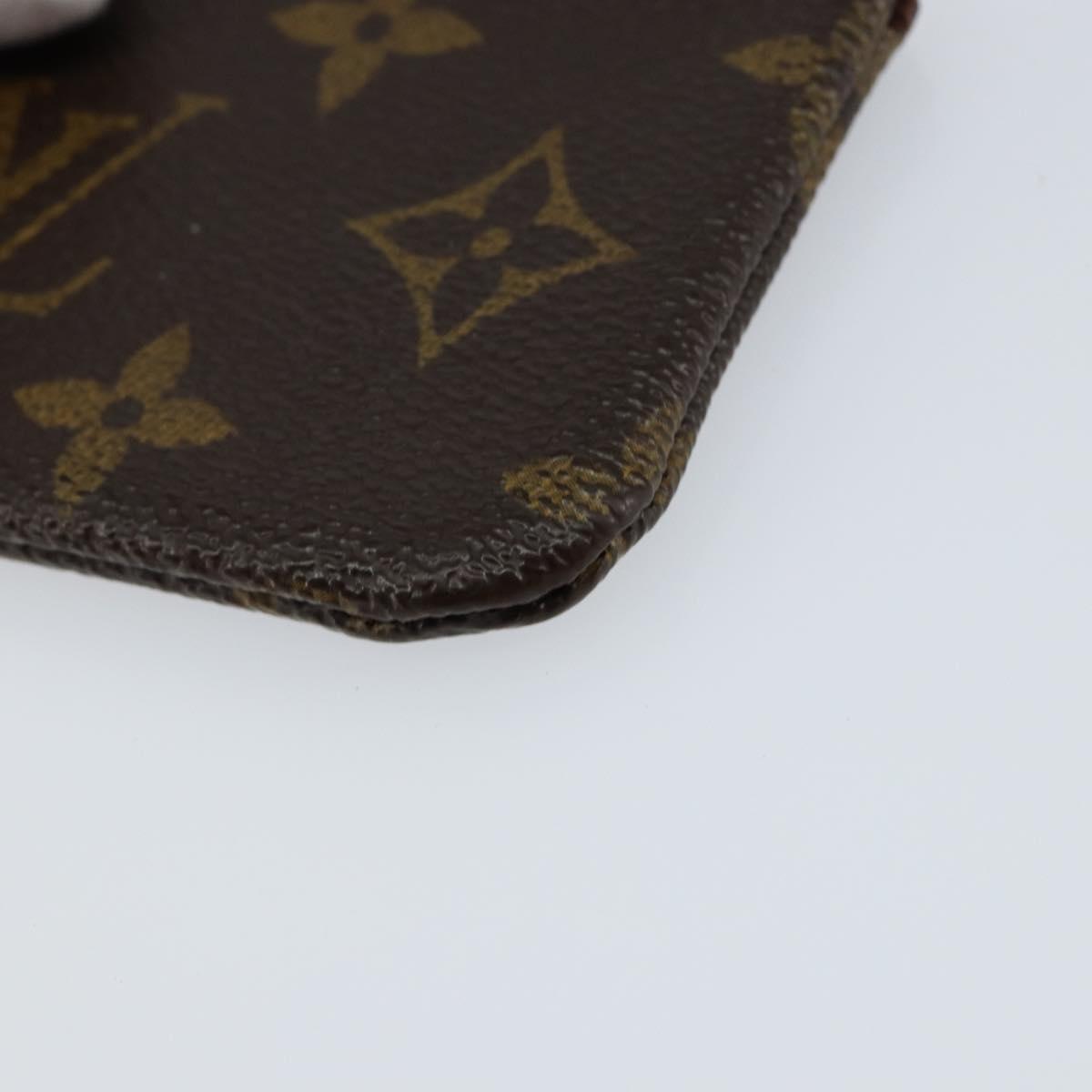 LOUIS VUITTON Monogram Pochette Cles Coin Purse M60033 LV Auth 153568