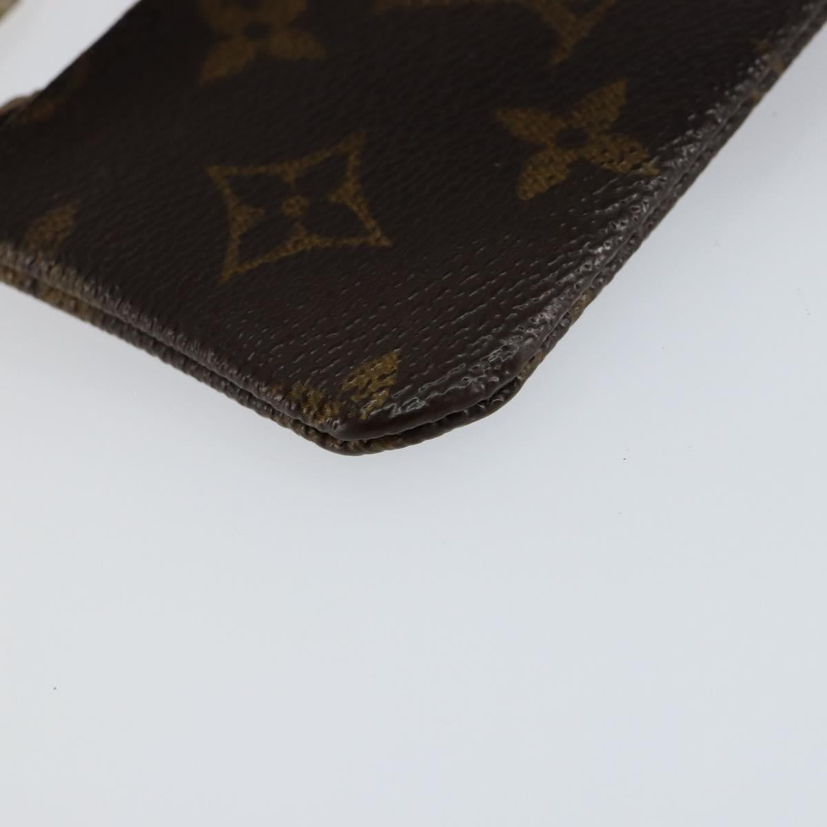 LOUIS VUITTON Monogram Pochette Cles Coin Purse M60033 LV Auth 153568