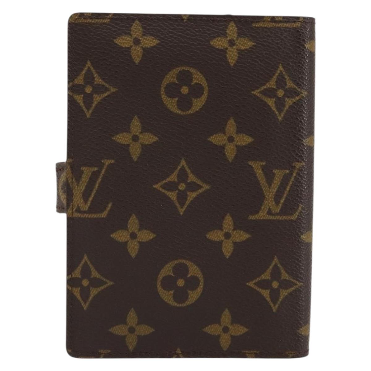 LOUIS VUITTON Monogram Agenda PM Day Planner Cover R20005 LV Auth 153570