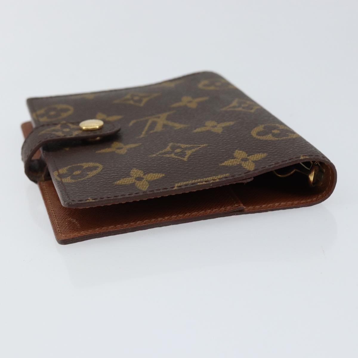 LOUIS VUITTON Monogram Agenda PM Day Planner Cover R20005 LV Auth 153570