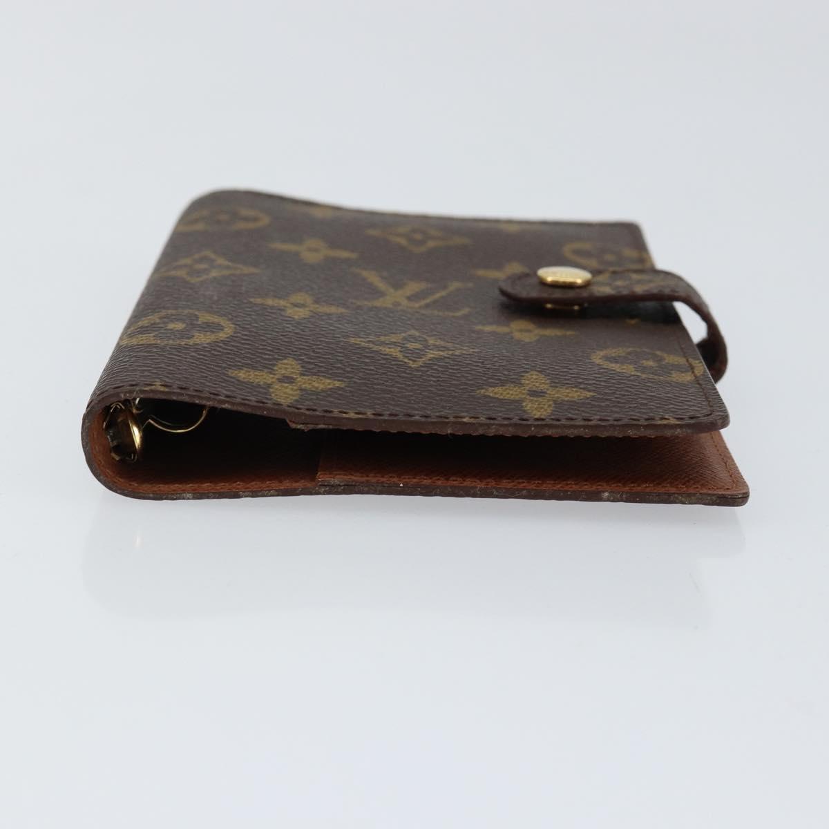 LOUIS VUITTON Monogram Agenda PM Day Planner Cover R20005 LV Auth 153570