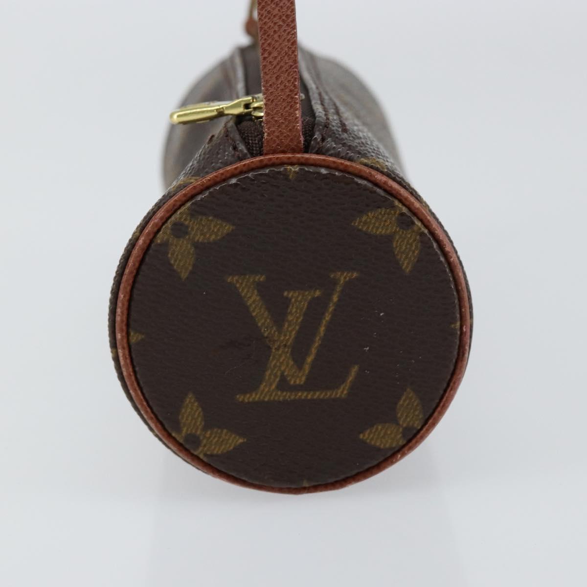 LOUIS VUITTON Monogram Papillon Pouch LV Auth 153573