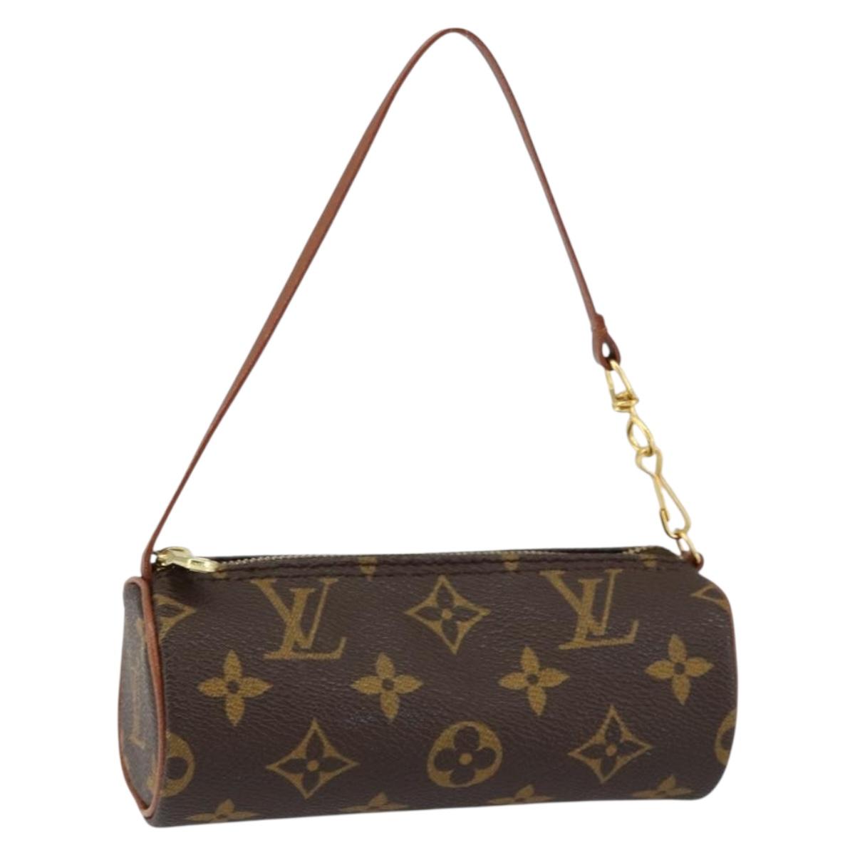 LOUIS VUITTON Monogram Papillon Pouch LV Auth 153574