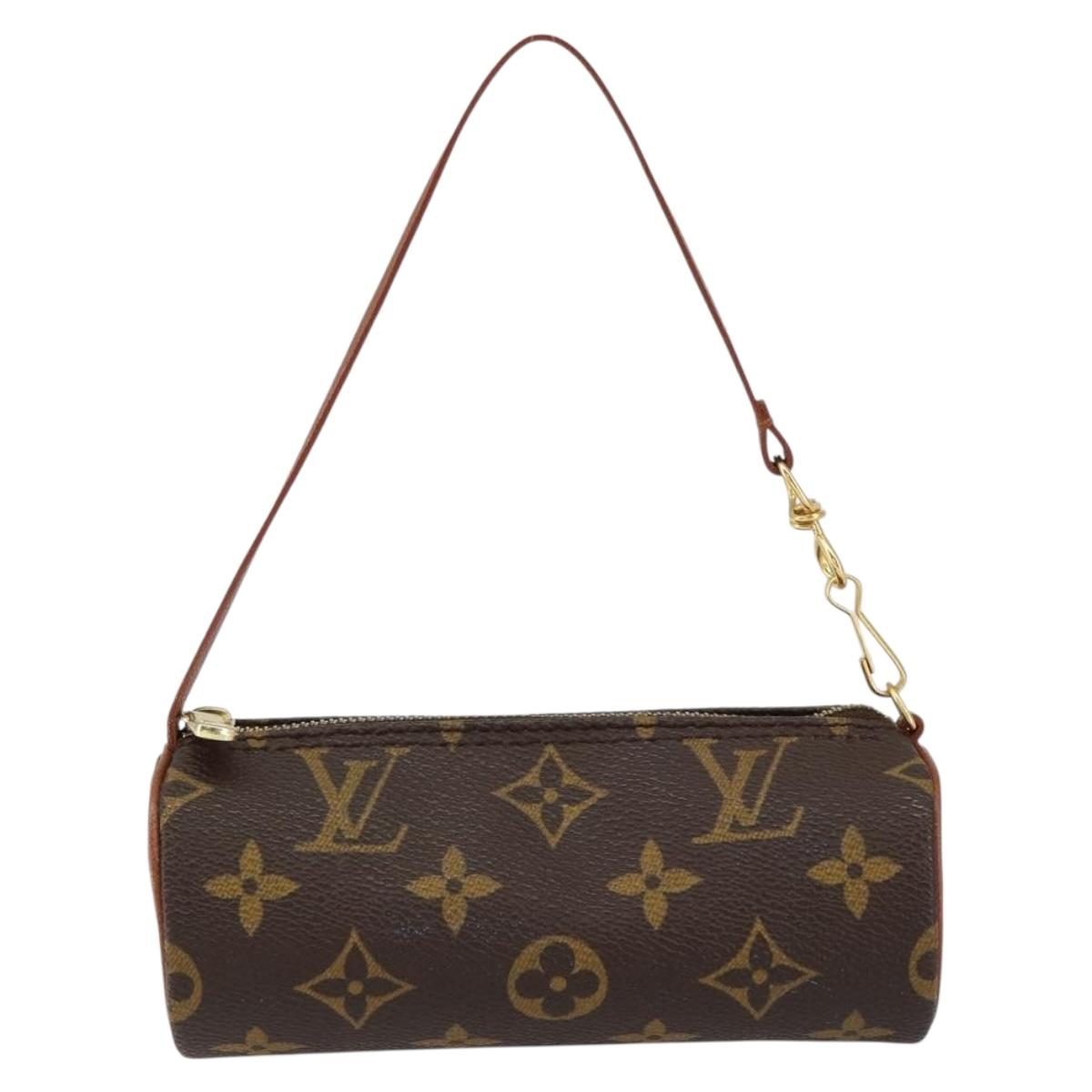 LOUIS VUITTON Monogram Papillon Pouch LV Auth 153574