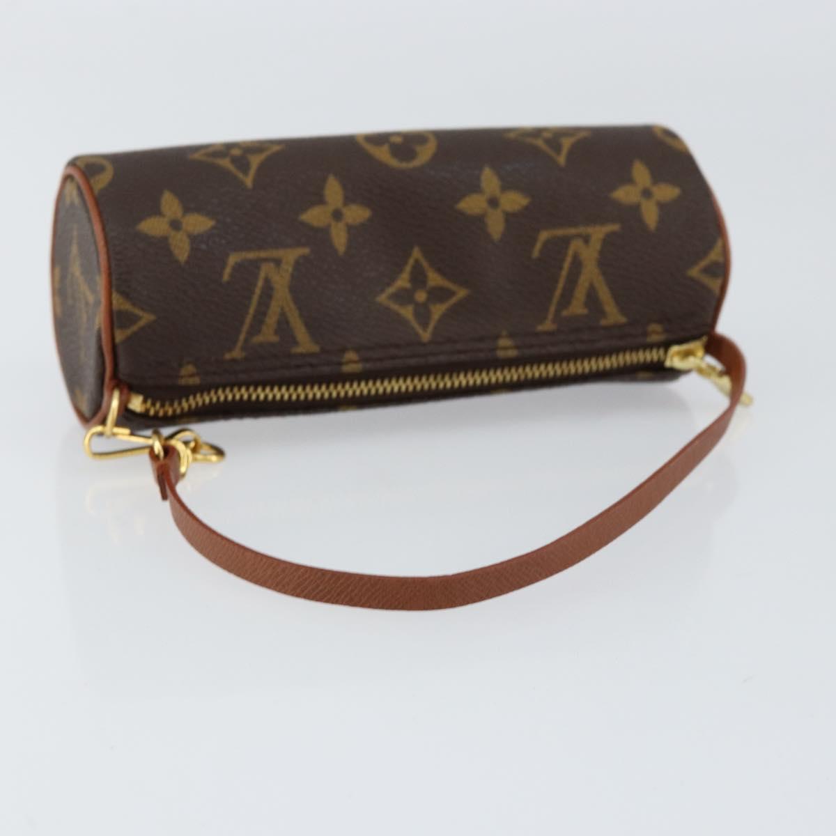 LOUIS VUITTON Monogram Papillon Pouch LV Auth 153574