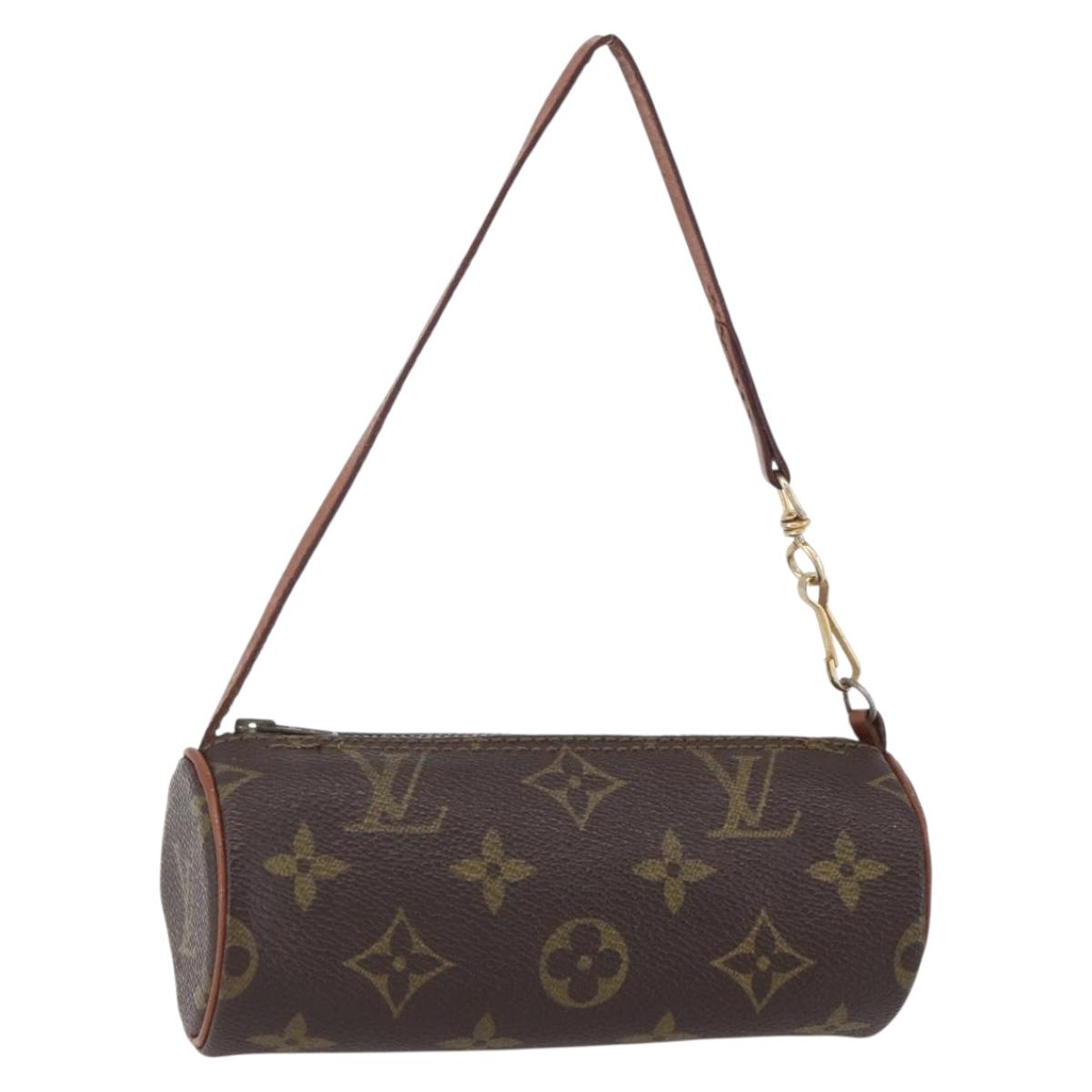 LOUIS VUITTON Monogram Papillon Pouch LV Auth 153575
