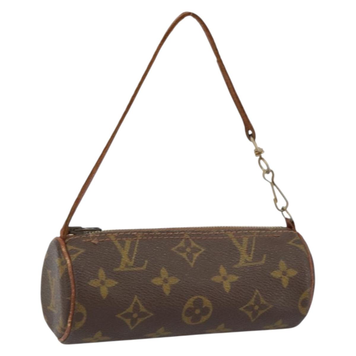 LOUIS VUITTON Monogram Papillon Pouch LV Auth 153576