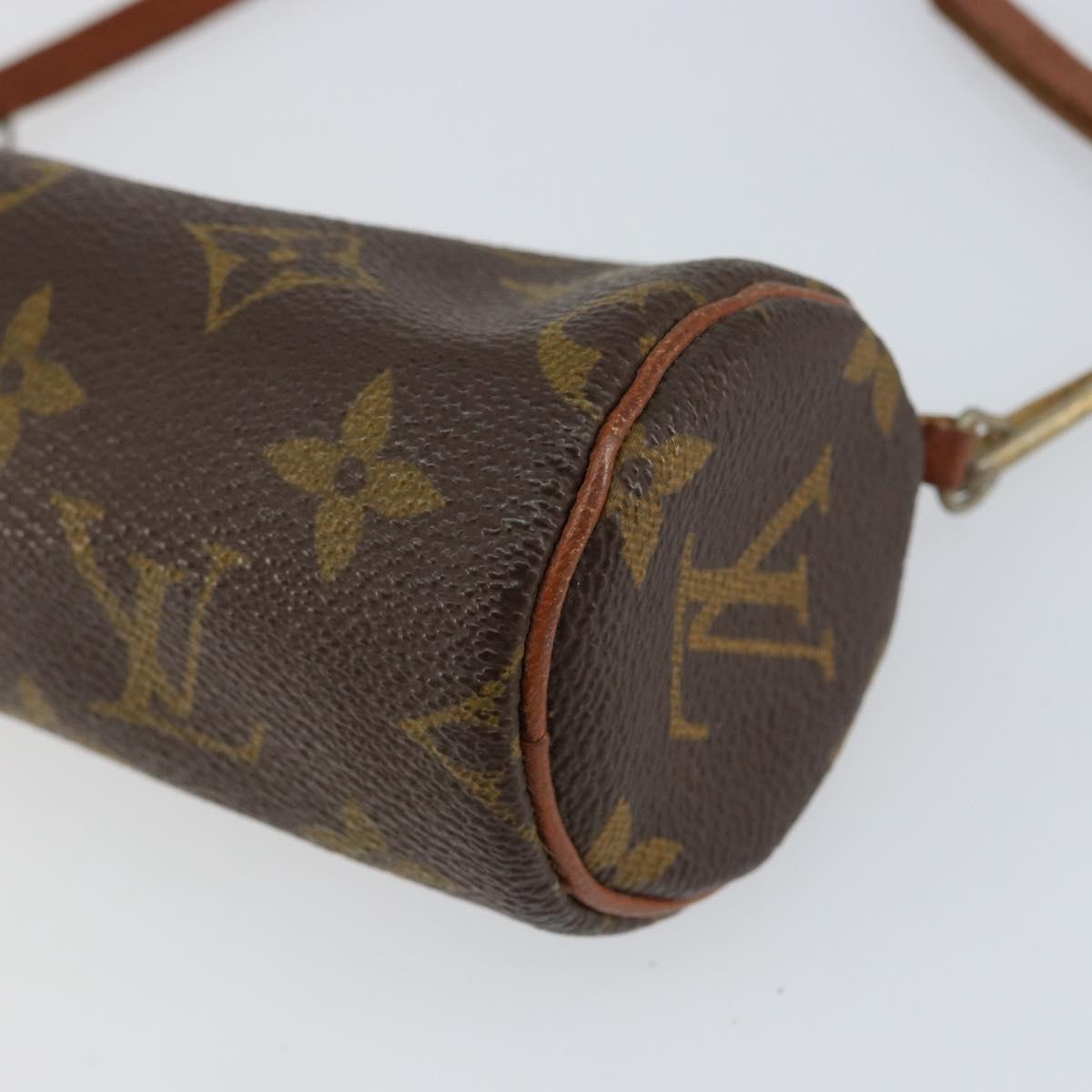 LOUIS VUITTON Monogram Papillon Pouch LV Auth 153576