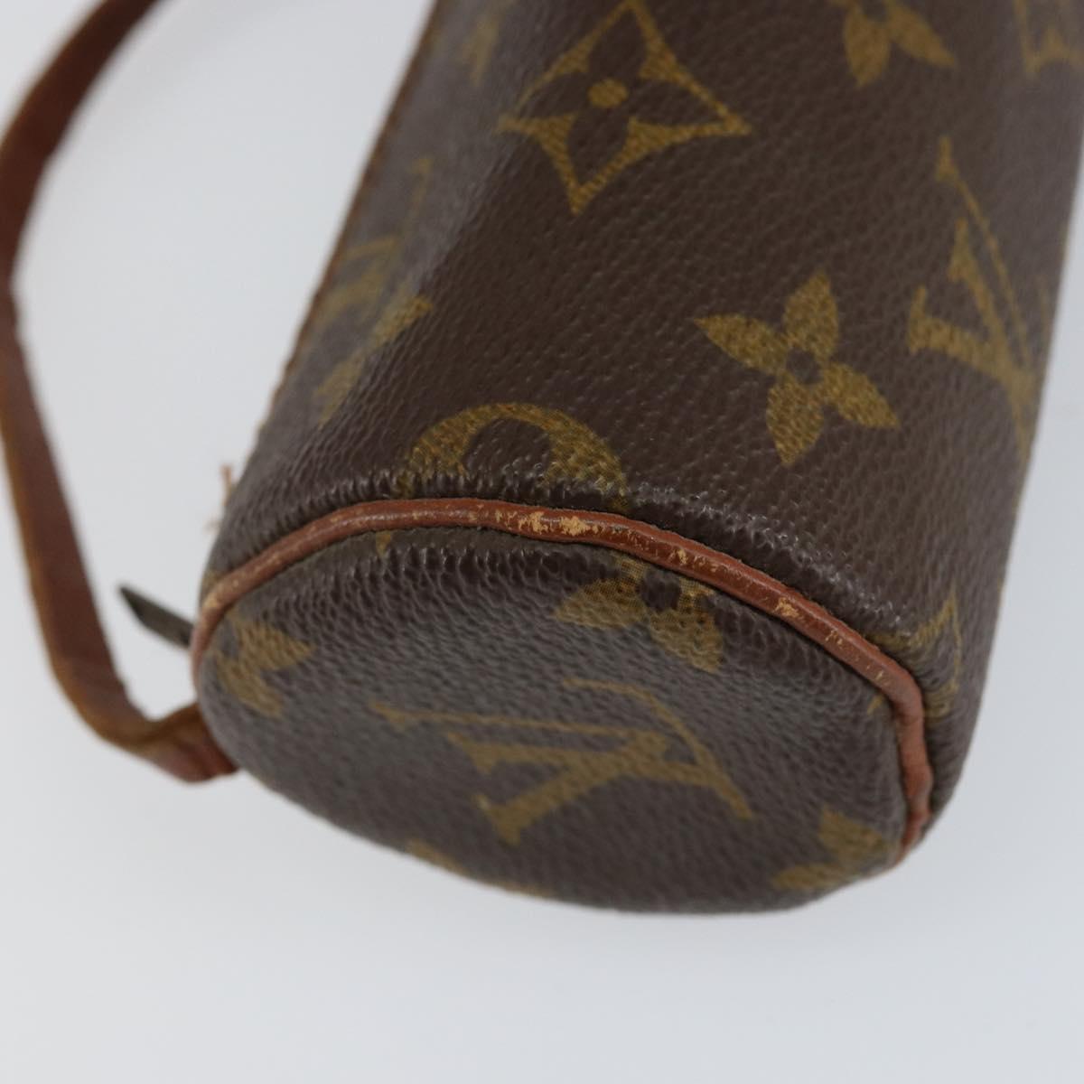 LOUIS VUITTON Monogram Papillon Pouch LV Auth 153576