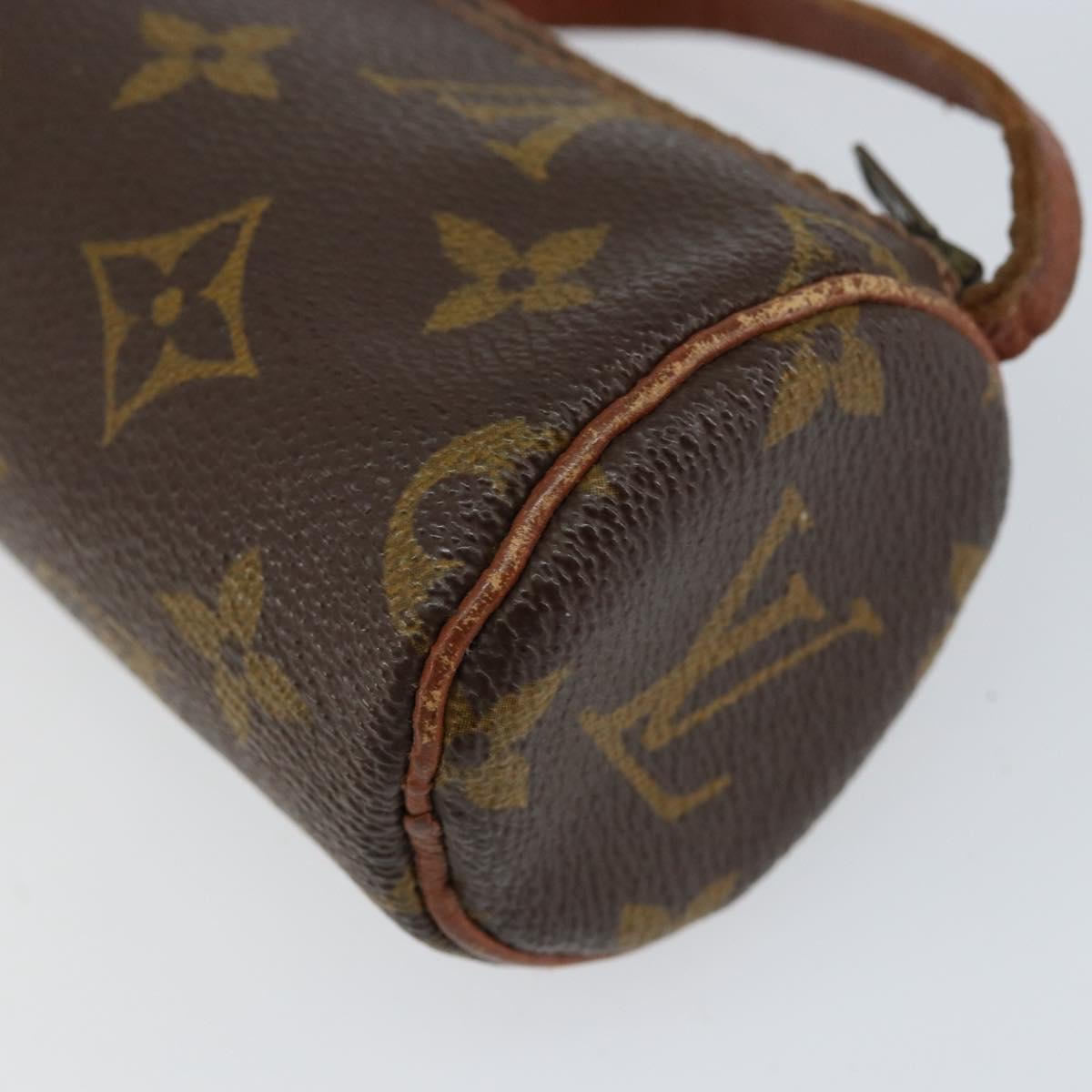 LOUIS VUITTON Monogram Papillon Pouch LV Auth 153576