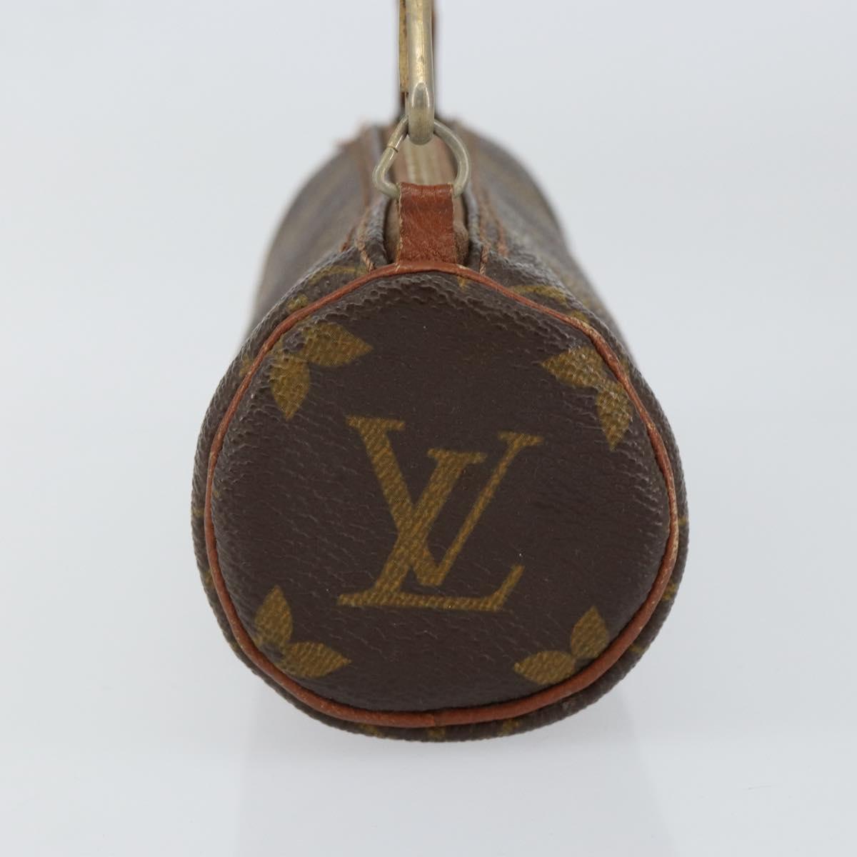 LOUIS VUITTON Monogram Papillon Pouch LV Auth 153576