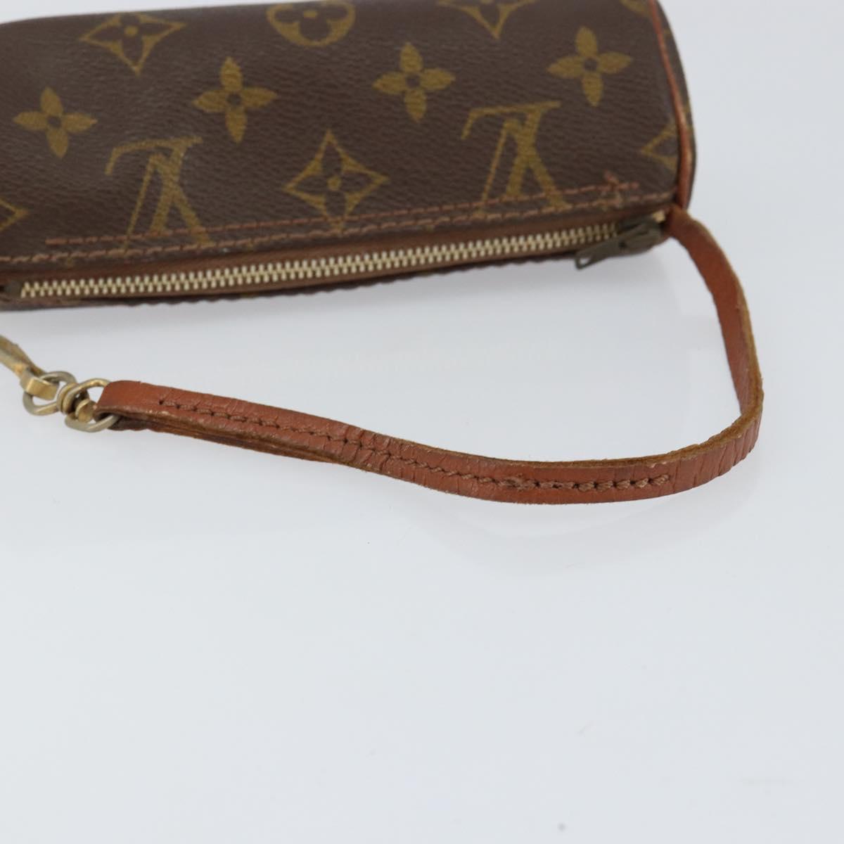 LOUIS VUITTON Monogram Papillon Pouch LV Auth 153576