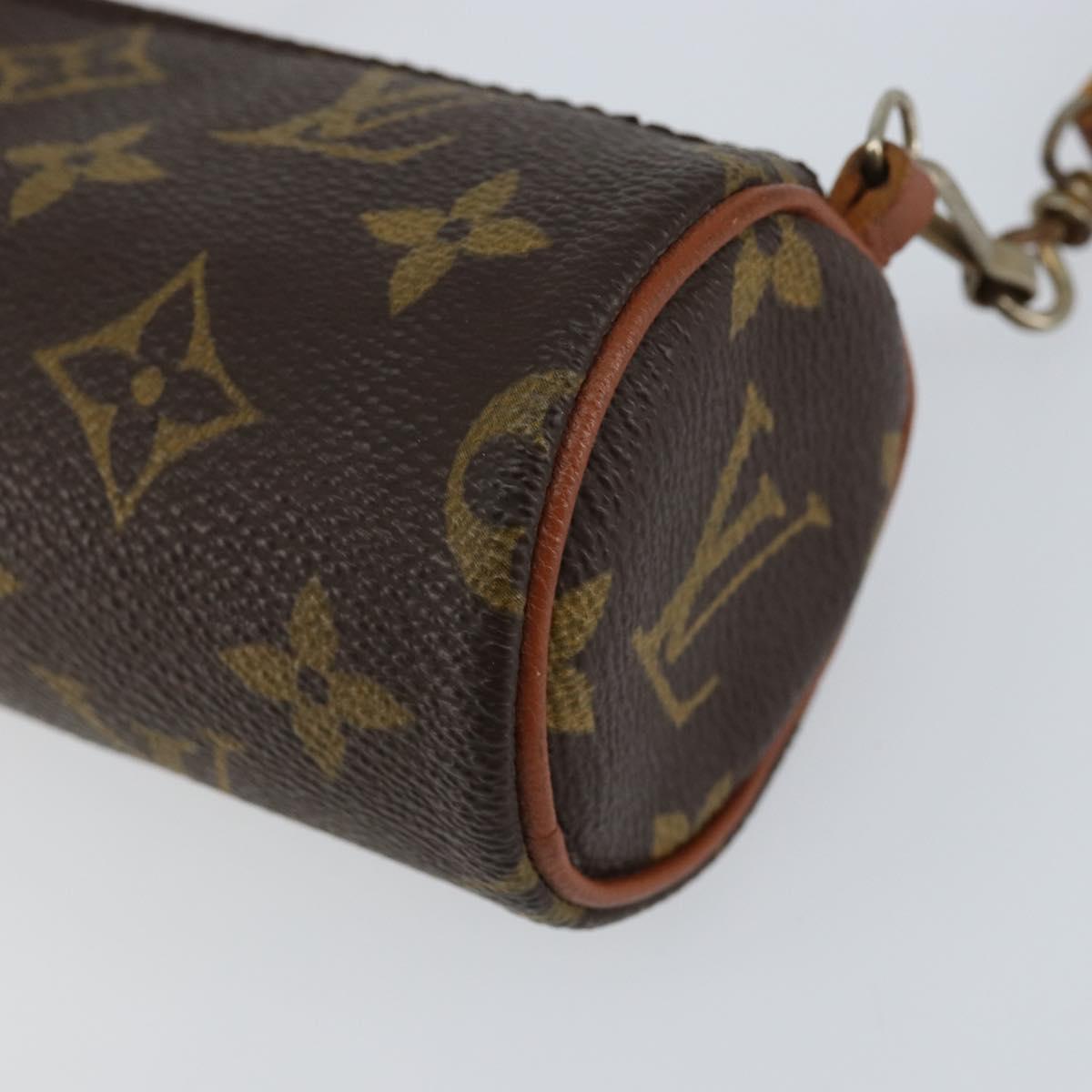 LOUIS VUITTON Monogram Papillon Pouch LV Auth 153578