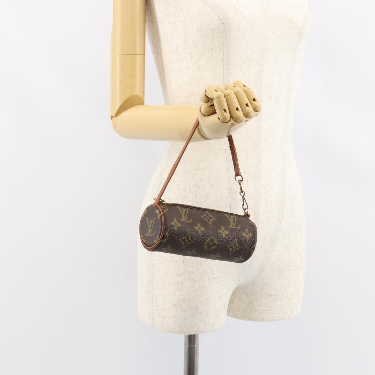 LOUIS VUITTON Monogram Papillon Pouch LV Auth 153578