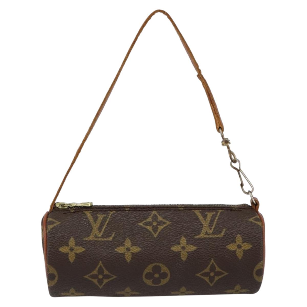LOUIS VUITTON Monogram Papillon Pouch LV Auth 153578
