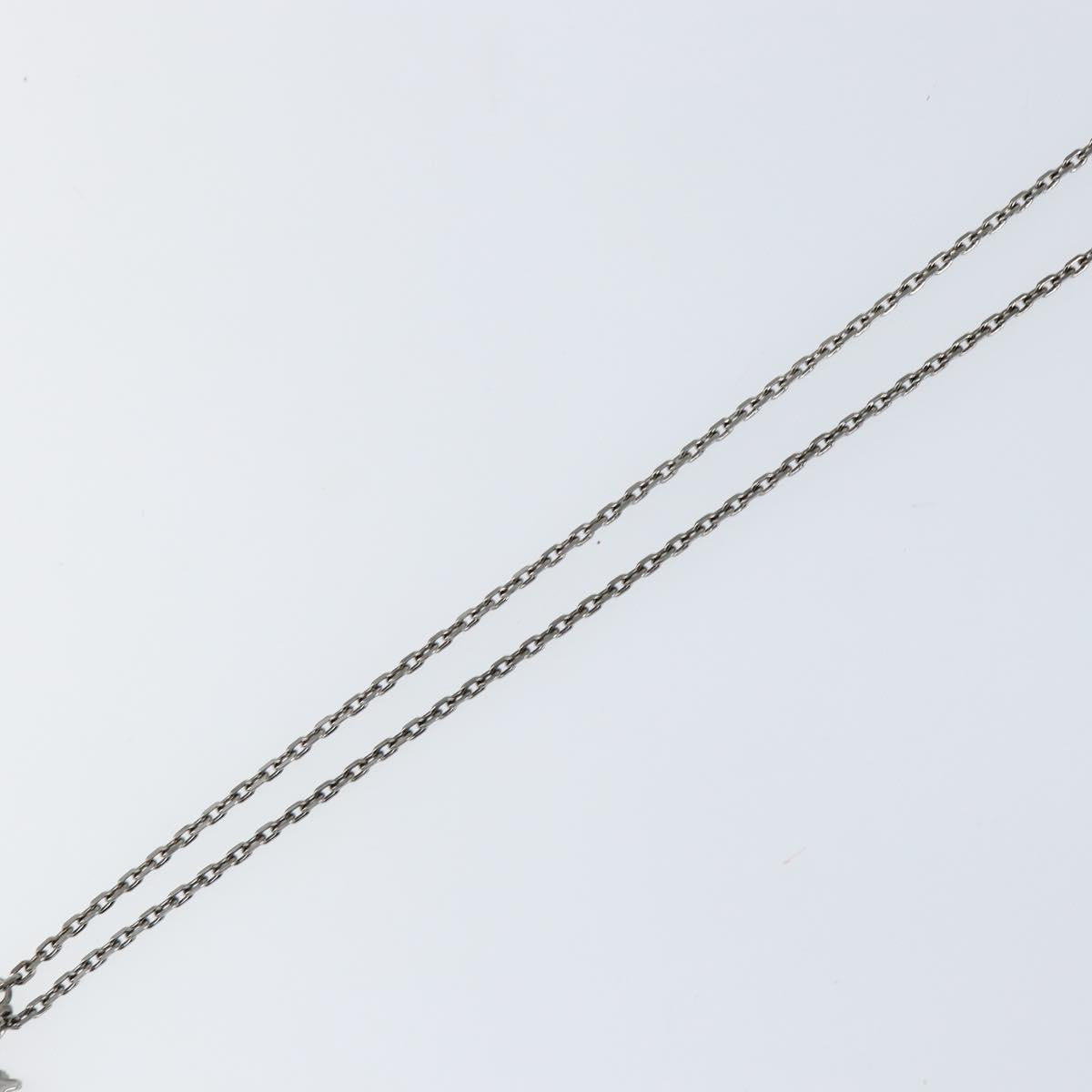 LOUIS VUITTON LV Printed Initials Necklace Silver tone M80208 LV Auth 153584M