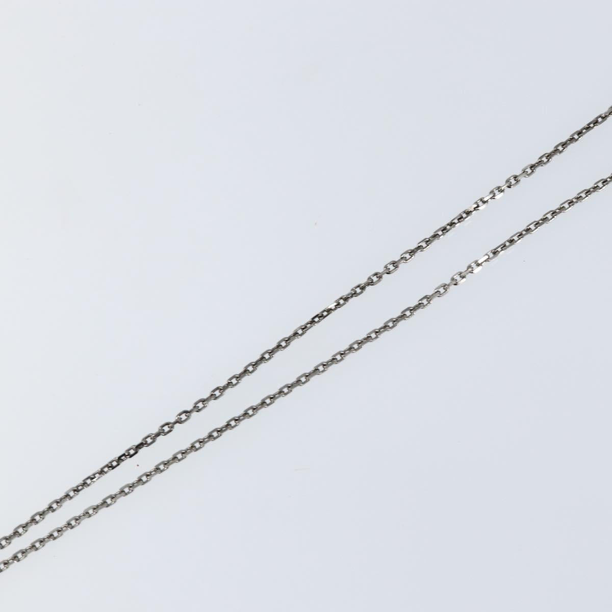 LOUIS VUITTON LV Printed Initials Necklace Silver tone M80208 LV Auth 153584M