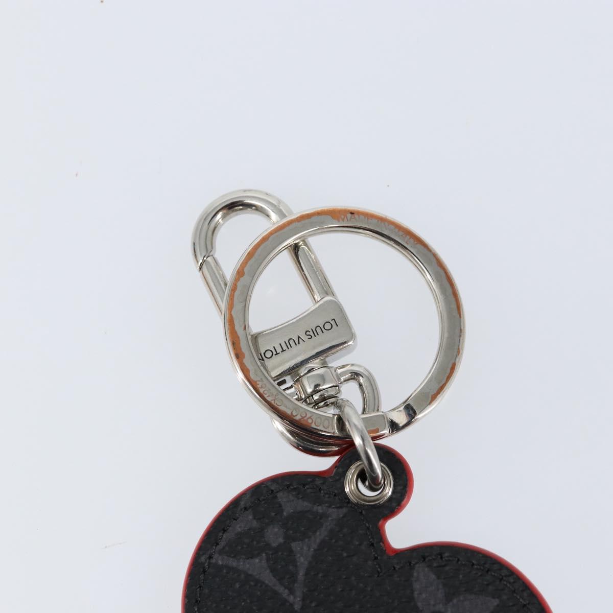LOUIS VUITTON Monogram Eclipse Sporty Car Vivienne Key Holder M00960 Auth 153587