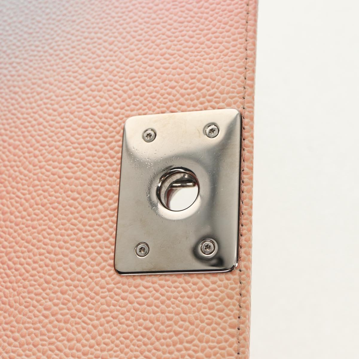 CHANEL Chain Boy Chanel Shoulder Bag Caviar Skin Rainbow CC Auth 153621SAM