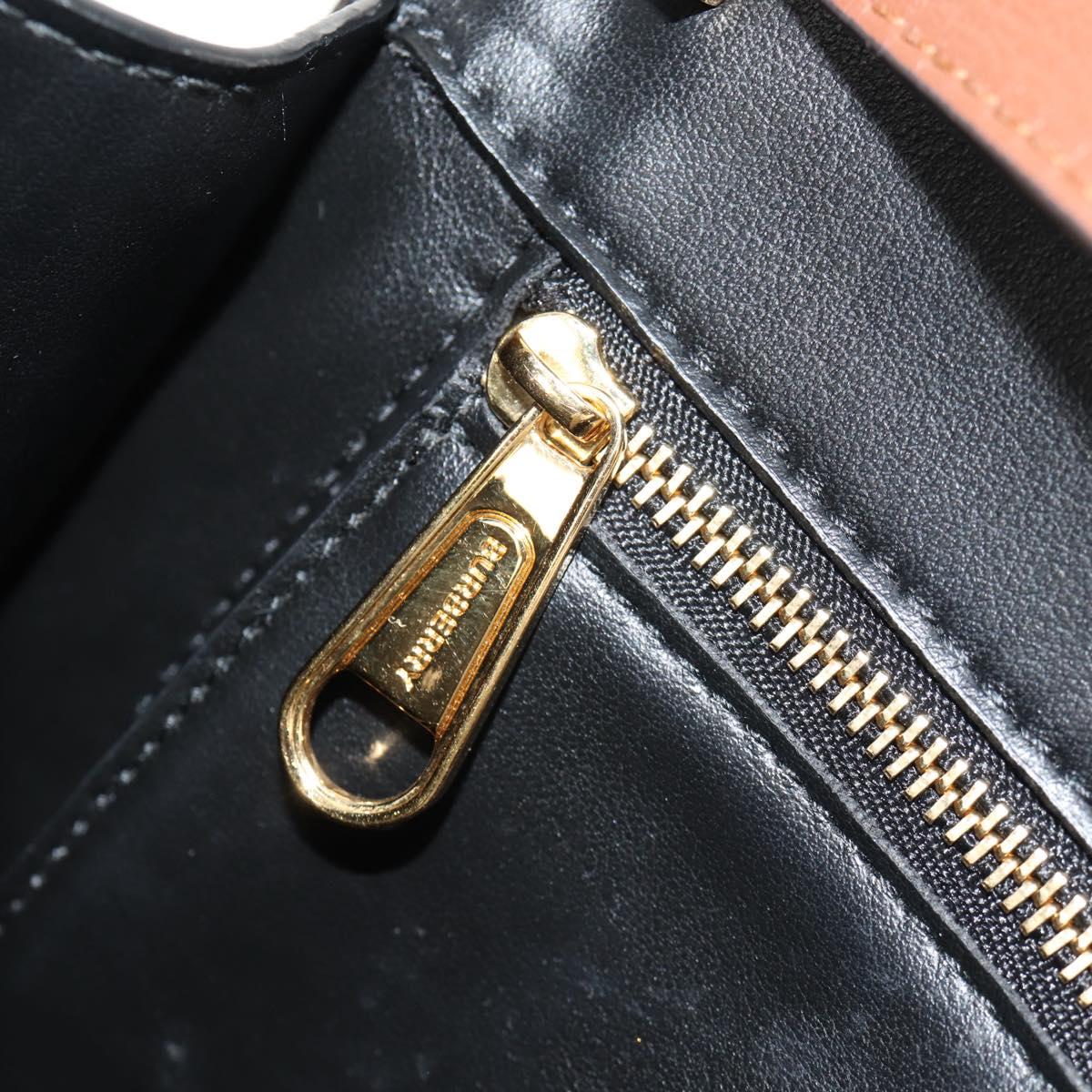 BURBERRY TB Monogram Shoulder Bag PVC Gold Brown 8031708 Auth 153622SM