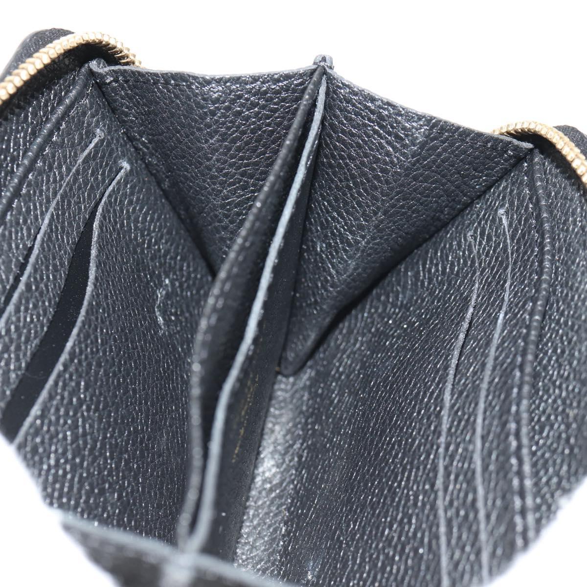 LOUIS VUITTON Empreinte Zippy Coin Purse Coin Purse Black M60574 Auth 153626SAM