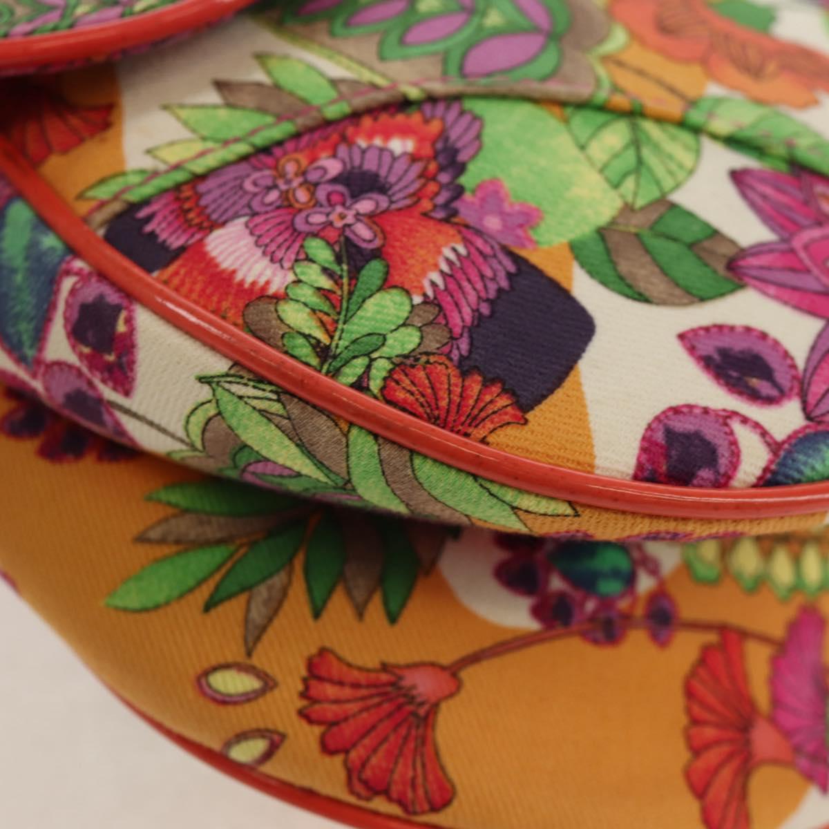 Christian Dior Saddle Shoulder Bag Canvas Pink Silver Auth 153630SAV