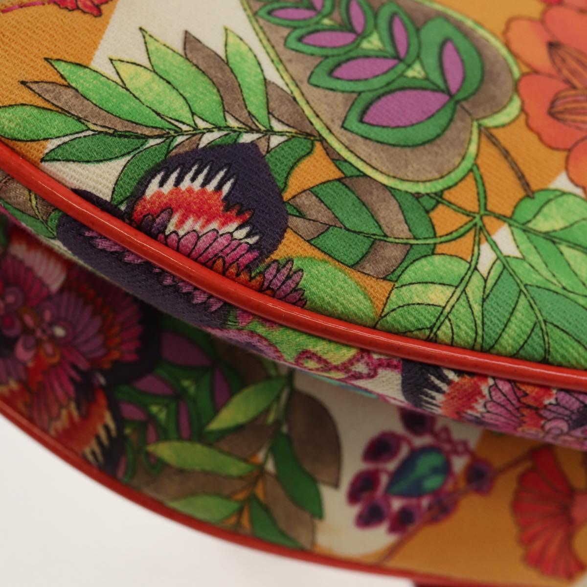 Christian Dior Saddle Shoulder Bag Canvas Pink Silver Auth 153630SAV