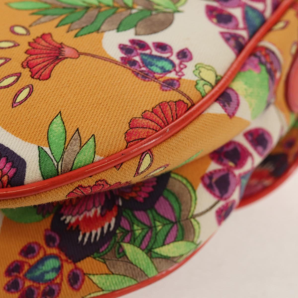 Christian Dior Saddle Shoulder Bag Canvas Pink Silver Auth 153630SAV