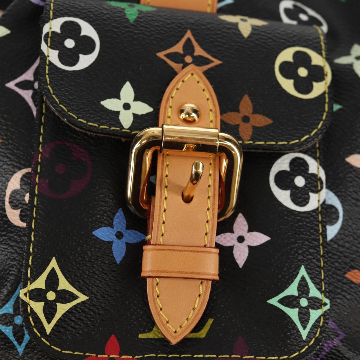 LOUIS VUITTON Monogram Multicolor Petit Noe Bag Black M42230 Auth 153632SM