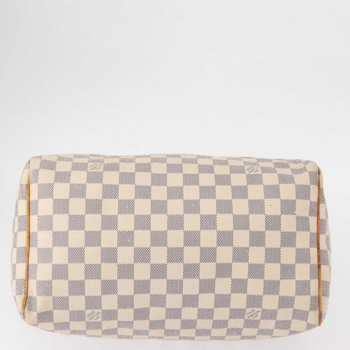 LOUIS VUITTON Damier Azur Speedy 30 Hand Bag N41533 LV Auth 153634