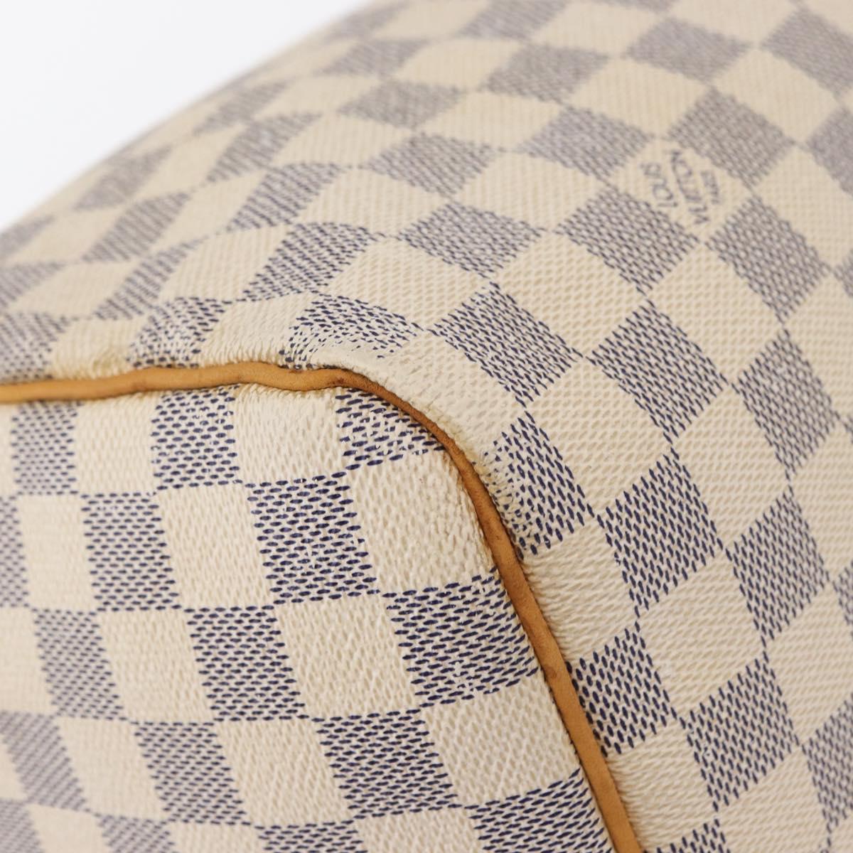 LOUIS VUITTON Damier Azur Speedy 30 Hand Bag N41533 LV Auth 153634