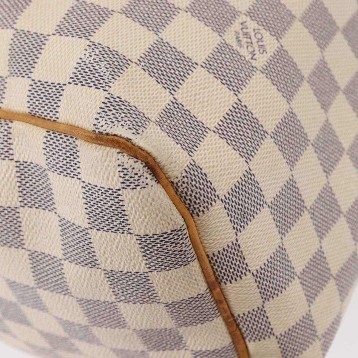 LOUIS VUITTON Damier Azur Speedy 30 Hand Bag N41533 LV Auth 153634
