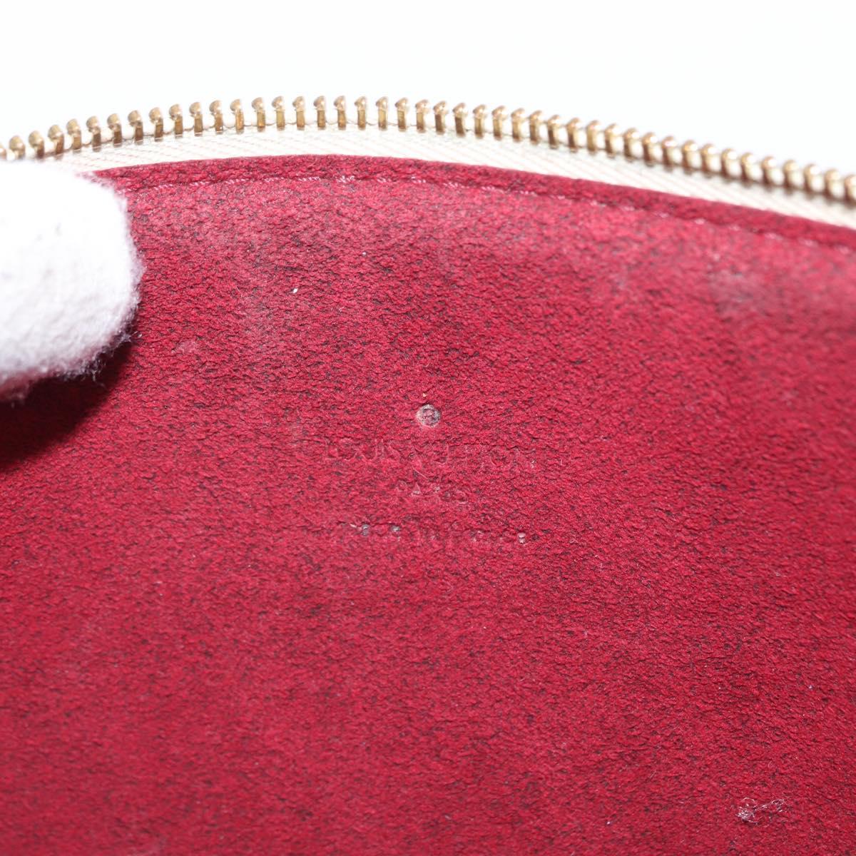 LOUIS VUITTON Multicolor Pochette Accessoires Pouch White M92649 LV Auth 153635A