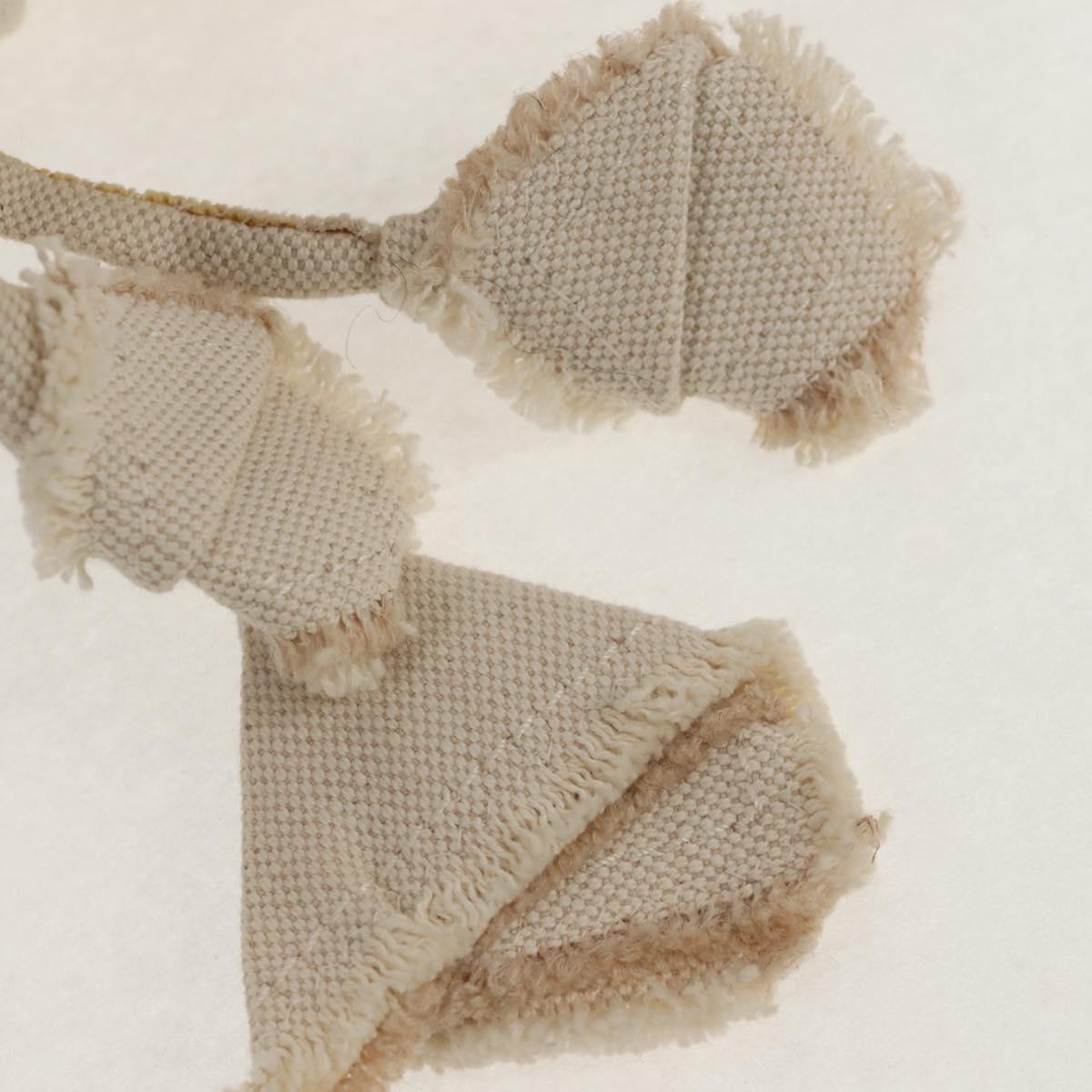 LOUIS VUITTON Tinkerbell Polka Dots Panama Bag Canvas White M95407 Auth 153639SM