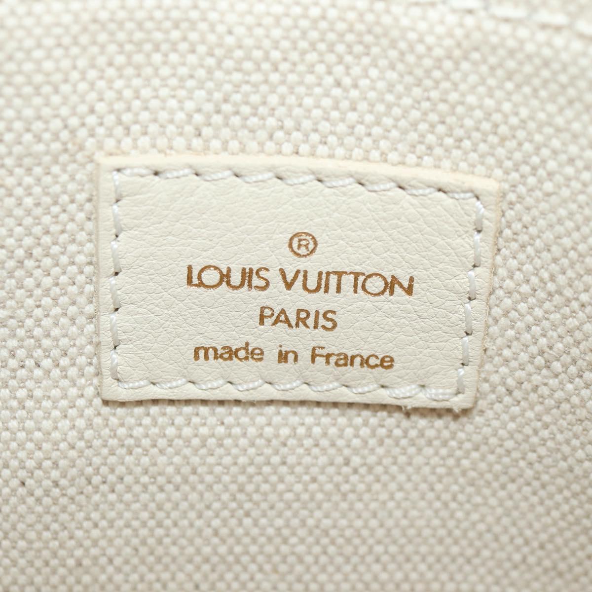 LOUIS VUITTON Tinkerbell Polka Dots Panama Bag Canvas White M95407 Auth 153639SM