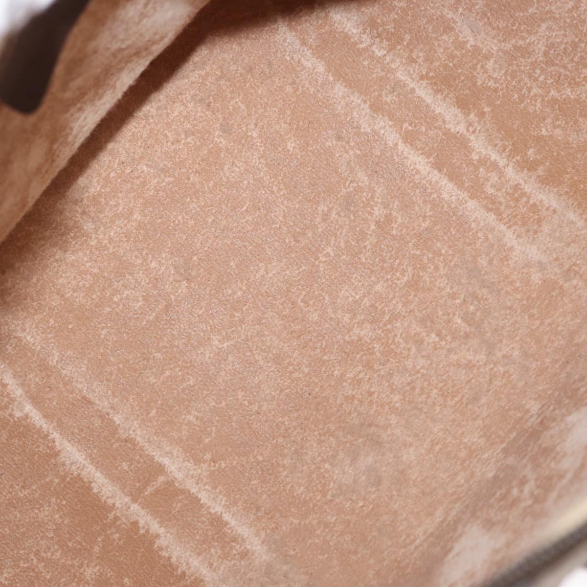 GUCCI GG Supreme Web Sherry Line Hand Bag PVC Beige Gold 40 02 007 Auth 153640