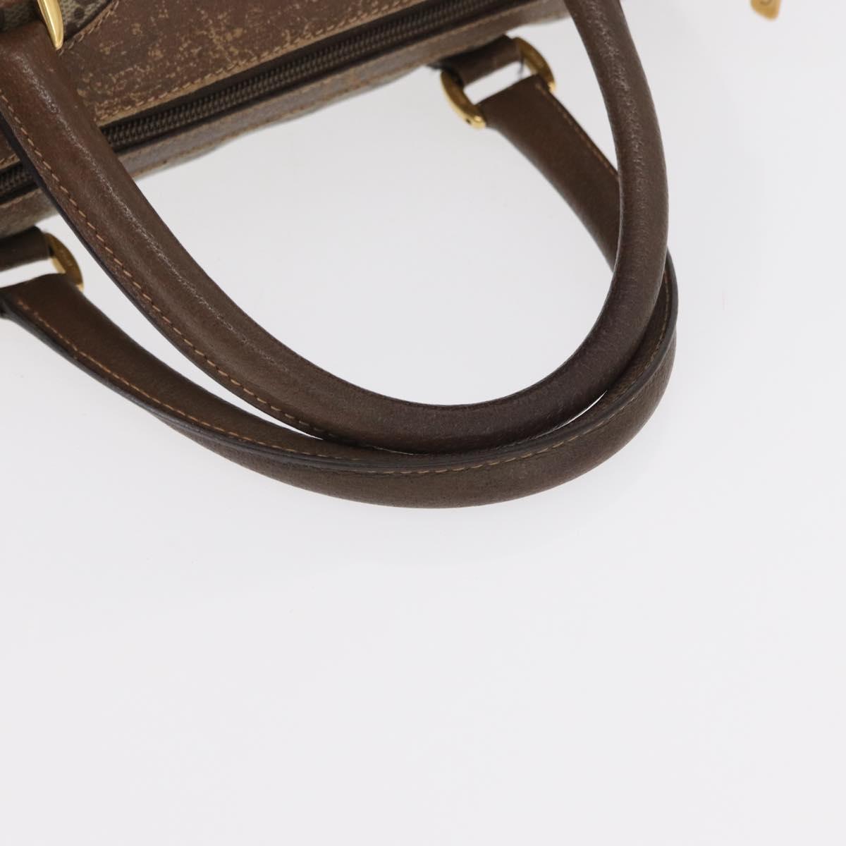 GUCCI GG Supreme Web Sherry Line Hand Bag PVC Beige Gold 40 02 007 Auth 153640