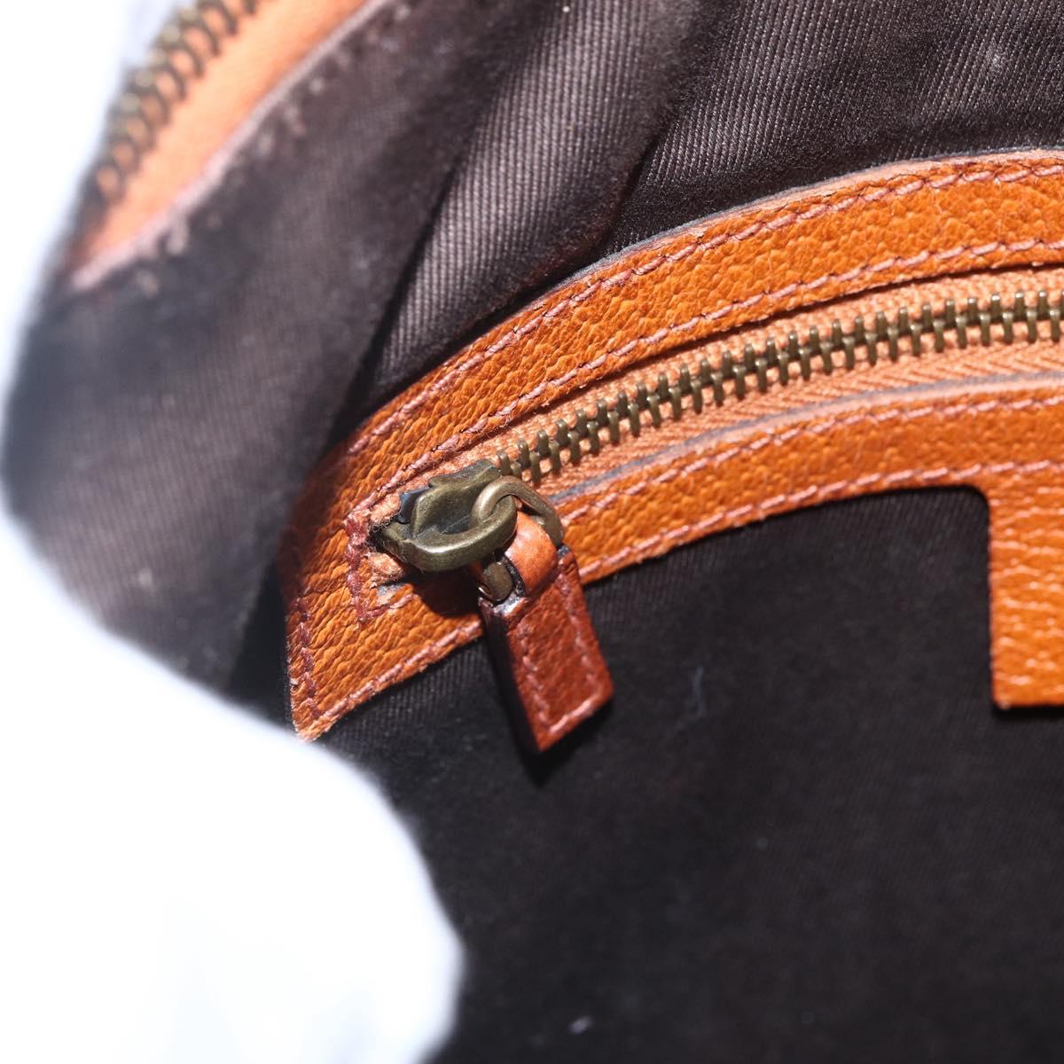 GUCCI GG Canvas Shoulder Bag Beige Gold 120893 Auth 153652