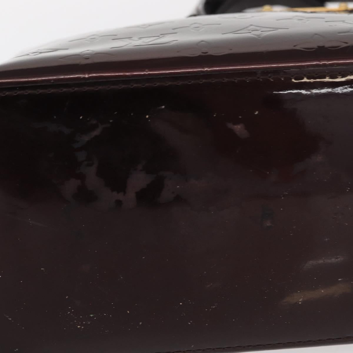 LOUIS VUITTON Monogram Vernis Wilshire PM Bag Amarante M93641 LV Auth 153655